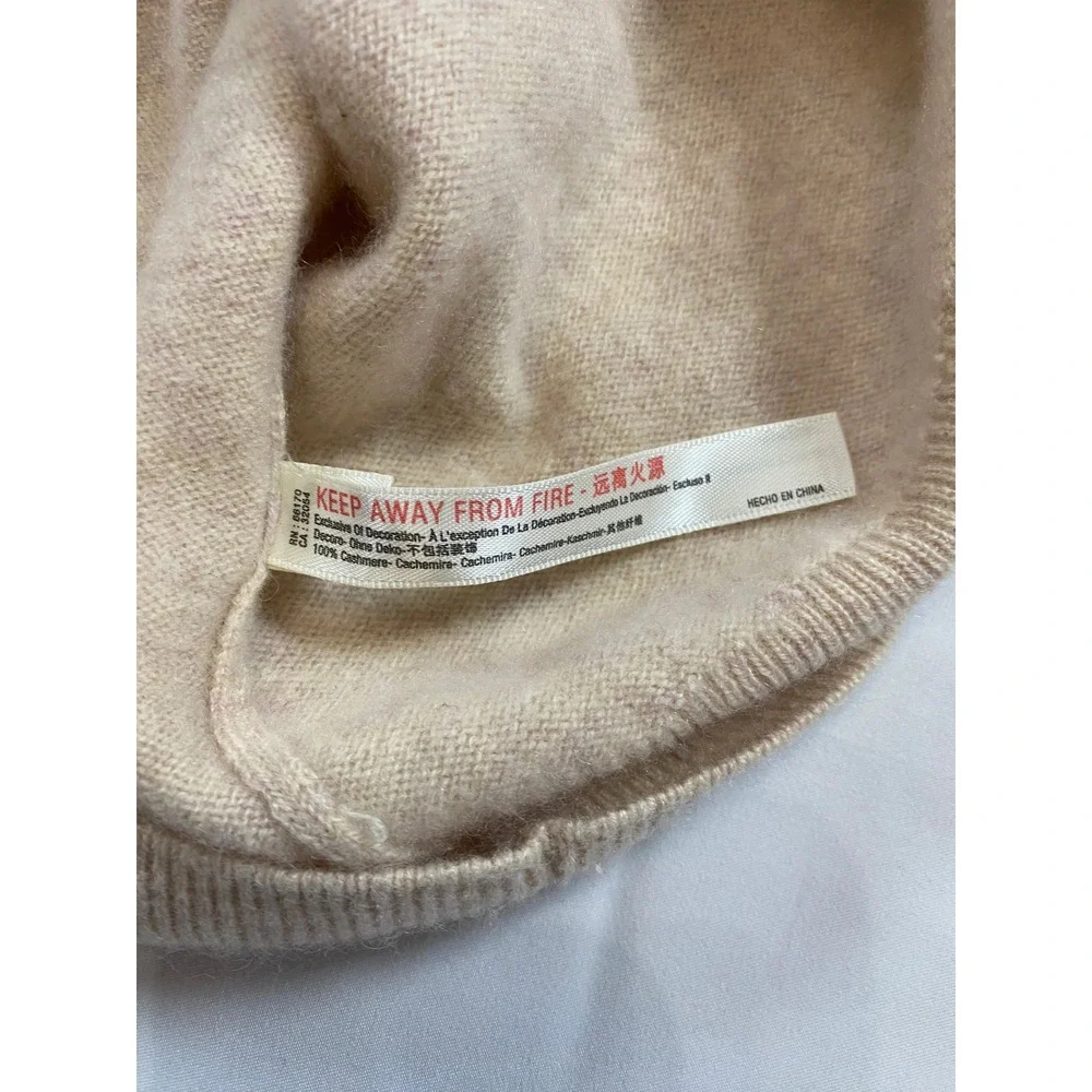 Saturday Sunday Anthropologie Peace Graphic Knit Sweater Tan‎ Blue Size L